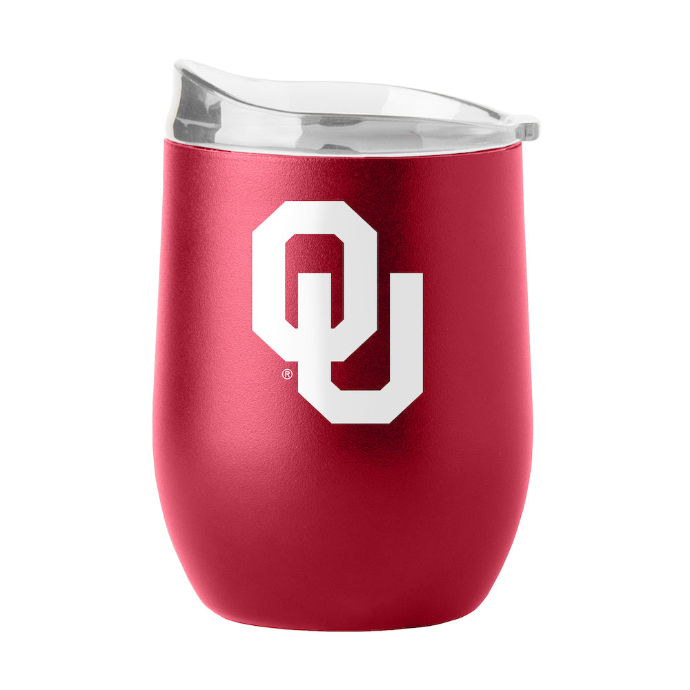 Oklahoma Sooners curved drink tumbler