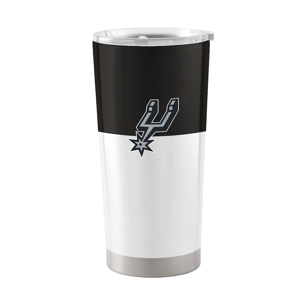 San Antonio Spurs 20 oz color block travel tumbler