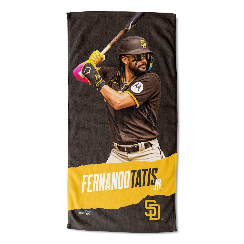 San Diego Padres color block beach towel