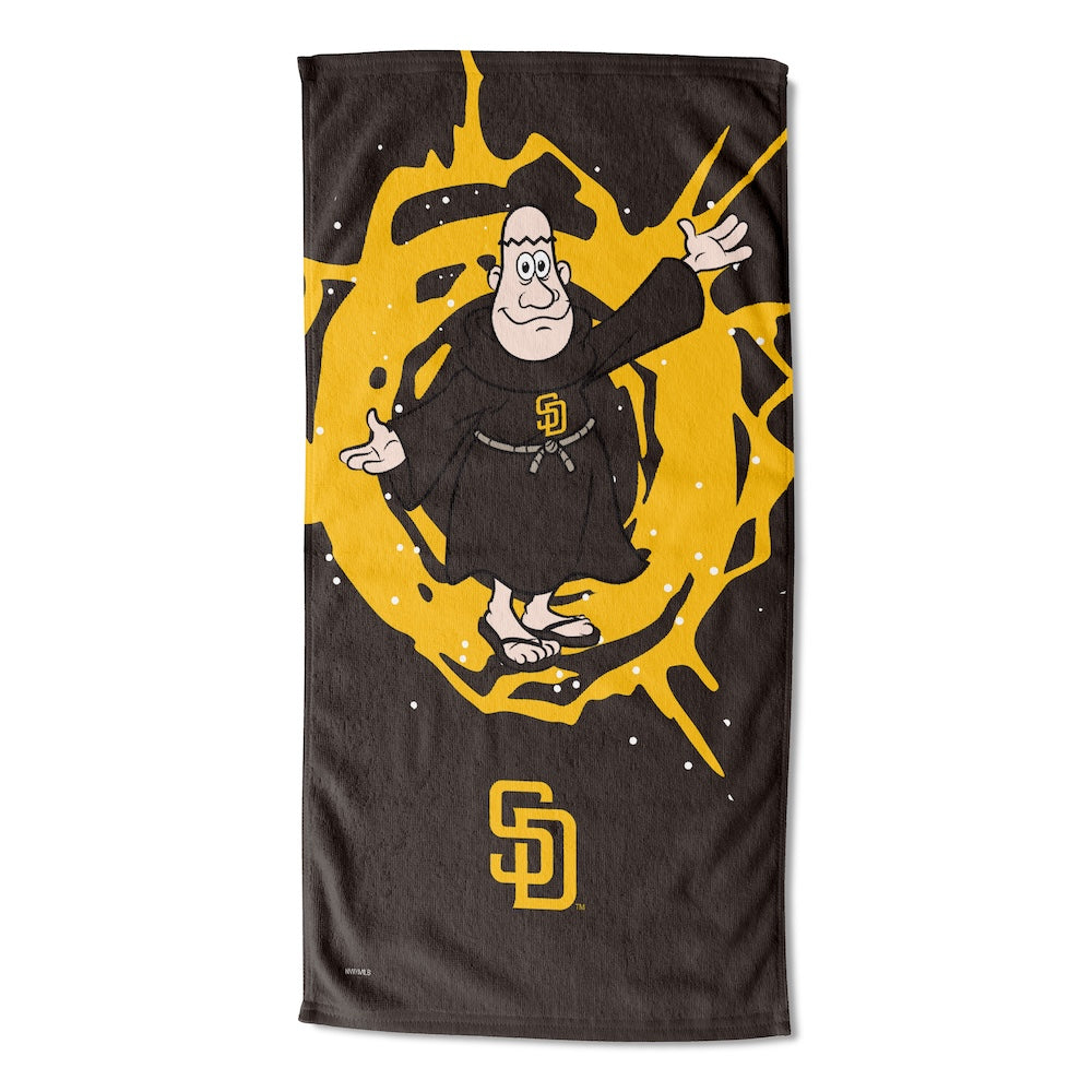 San Diego Padres color block beach towel