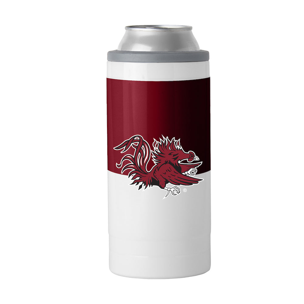 South Carolina Gamecocks colorblock slim can coolie
