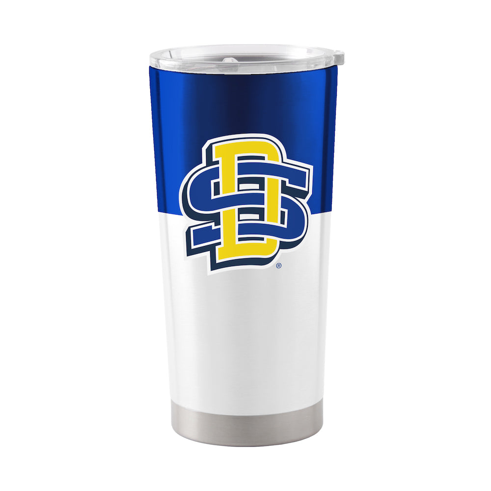 South Dakota State JackRabbits 20 oz color block travel tumbler