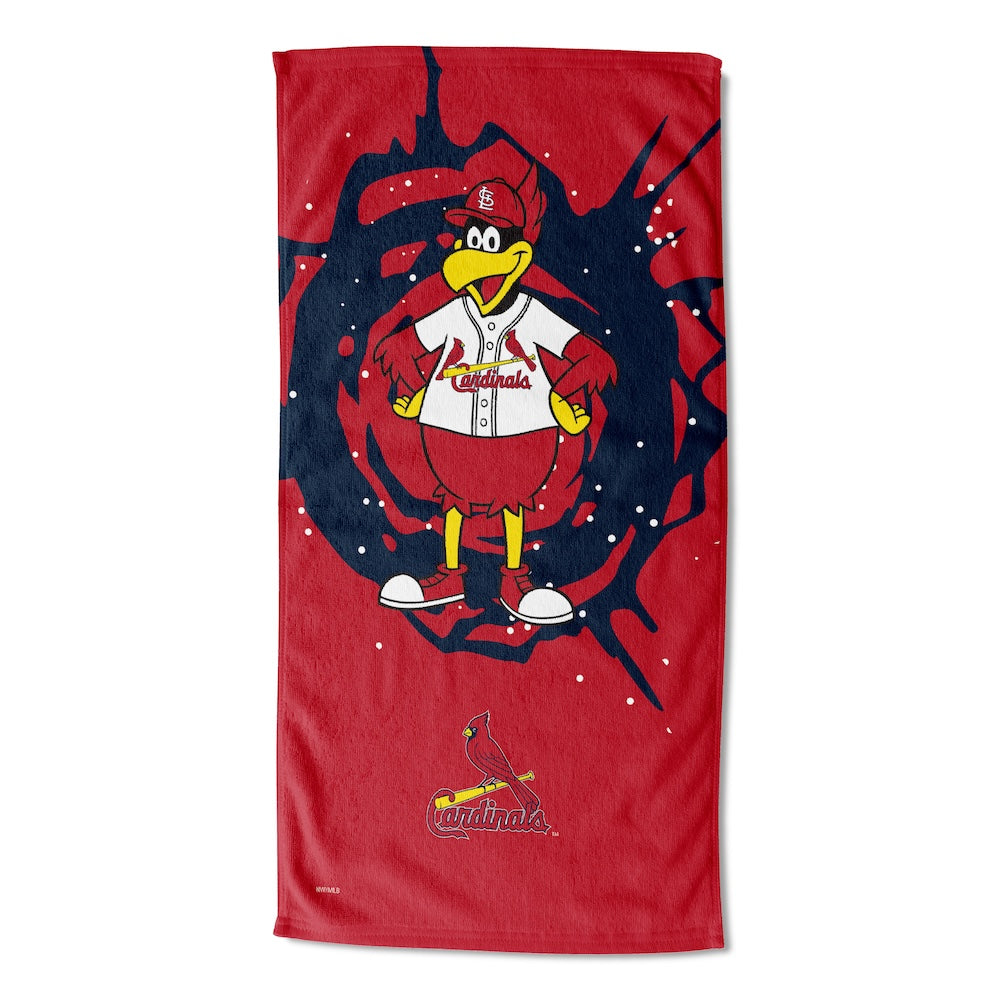 St. Louis Cardinals color block beach towel
