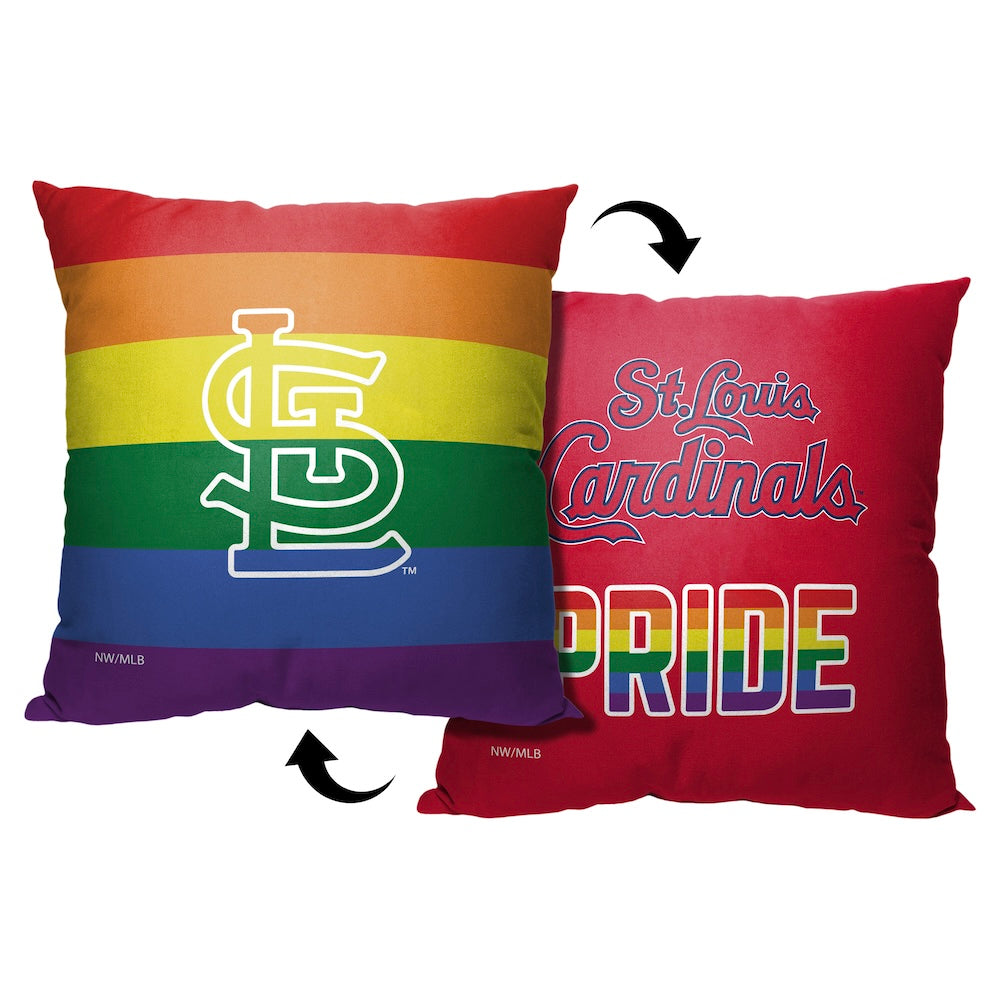 St. Louis Cardinals PRIDE throw pillow