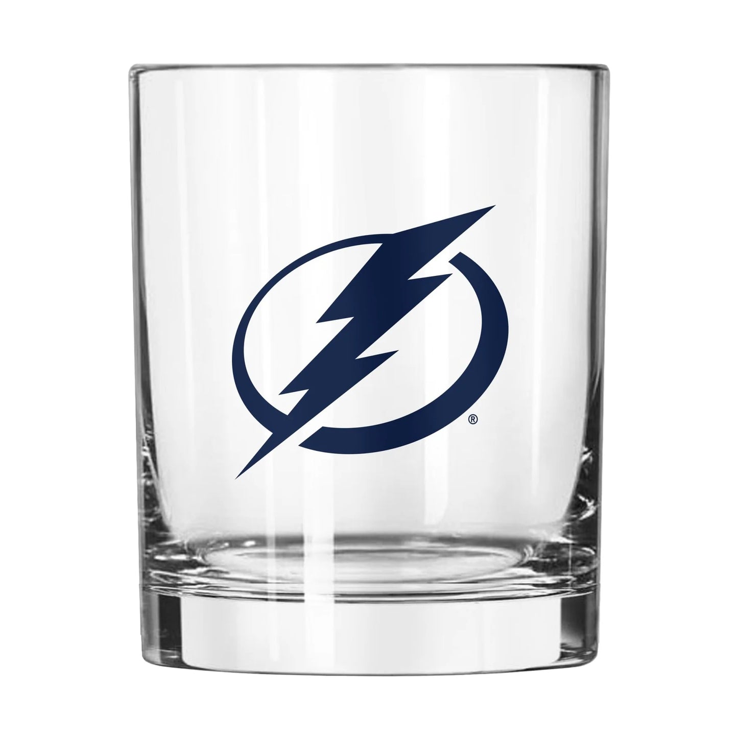 Tampa Bay Lightning Rocks Glass