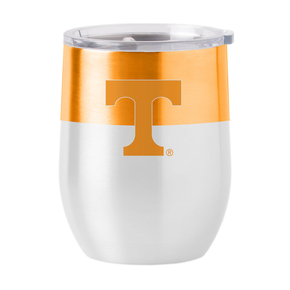 Tennessee Volunteers color block curved drink tumbler