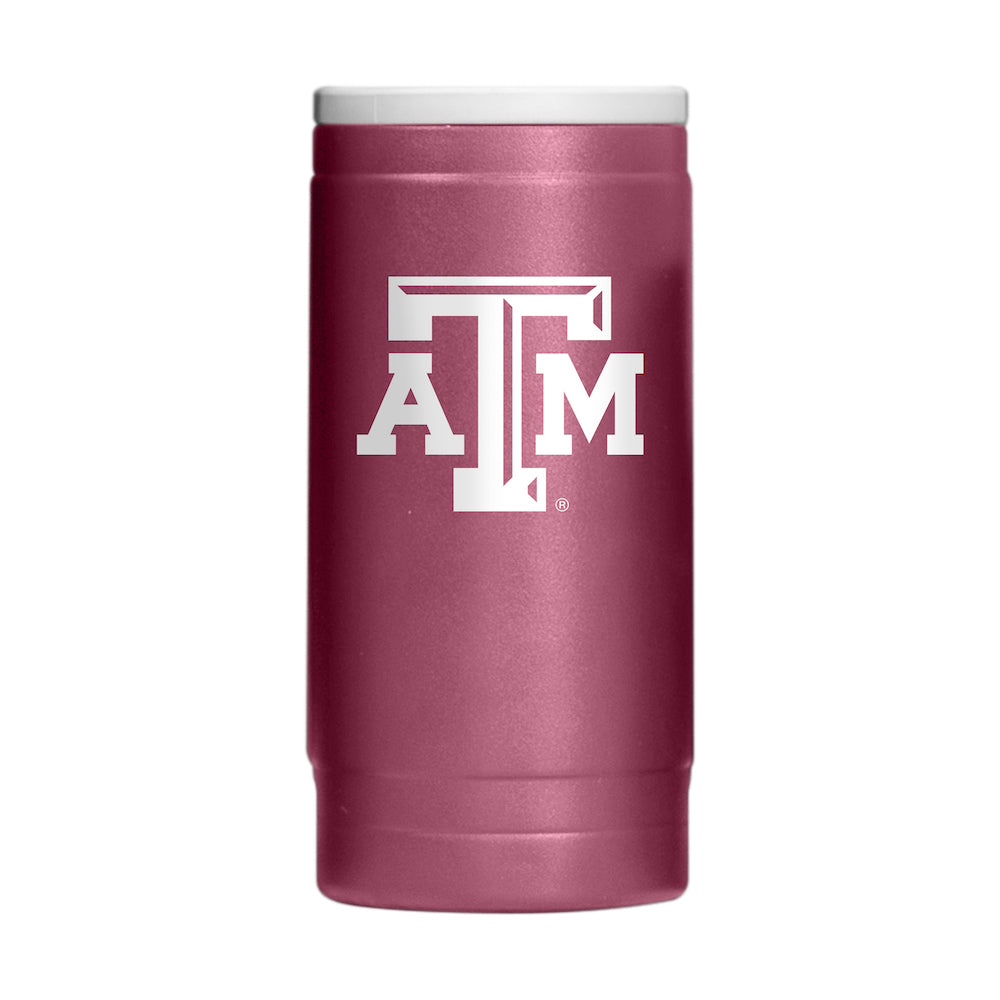 Texas A&M Aggies slim can cooler