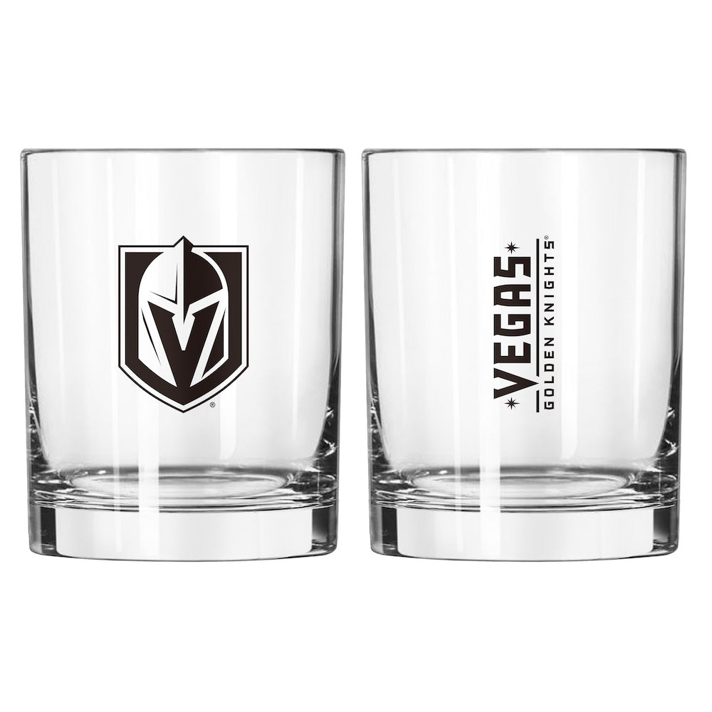 Vegas Golden Knights Rocks Glass