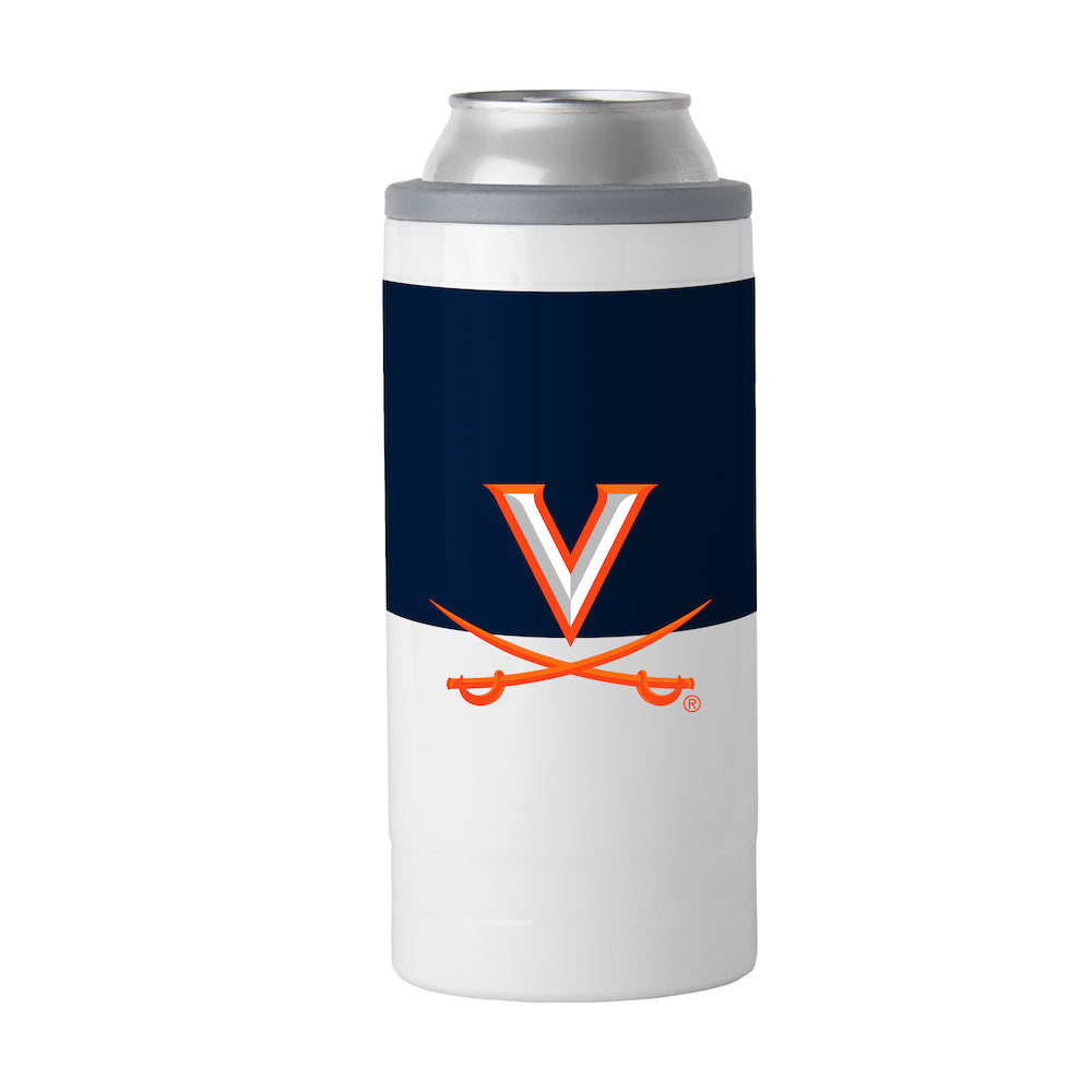 Virginia Cavaliers colorblock slim can coolie