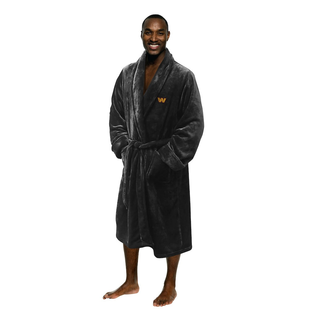 Washington Commanders silk touch bathrobe
