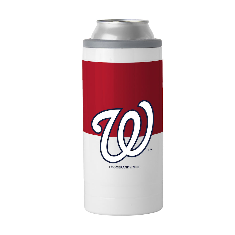 Washington Nationals colorblock slim can coolie