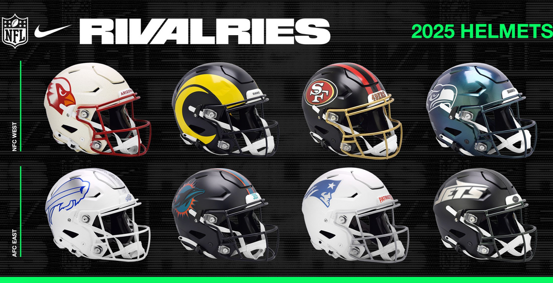 New RIVALRY NFL helmets have arrived!