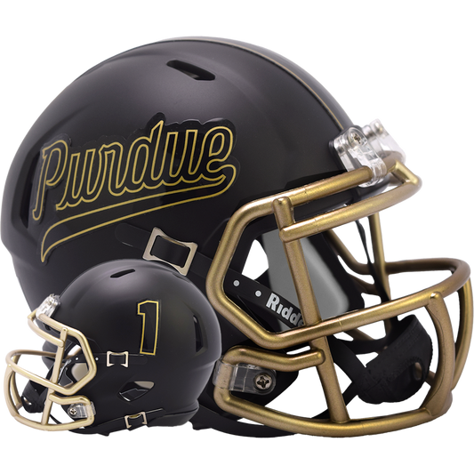 Purdue Boilermakers script logo mini helmet