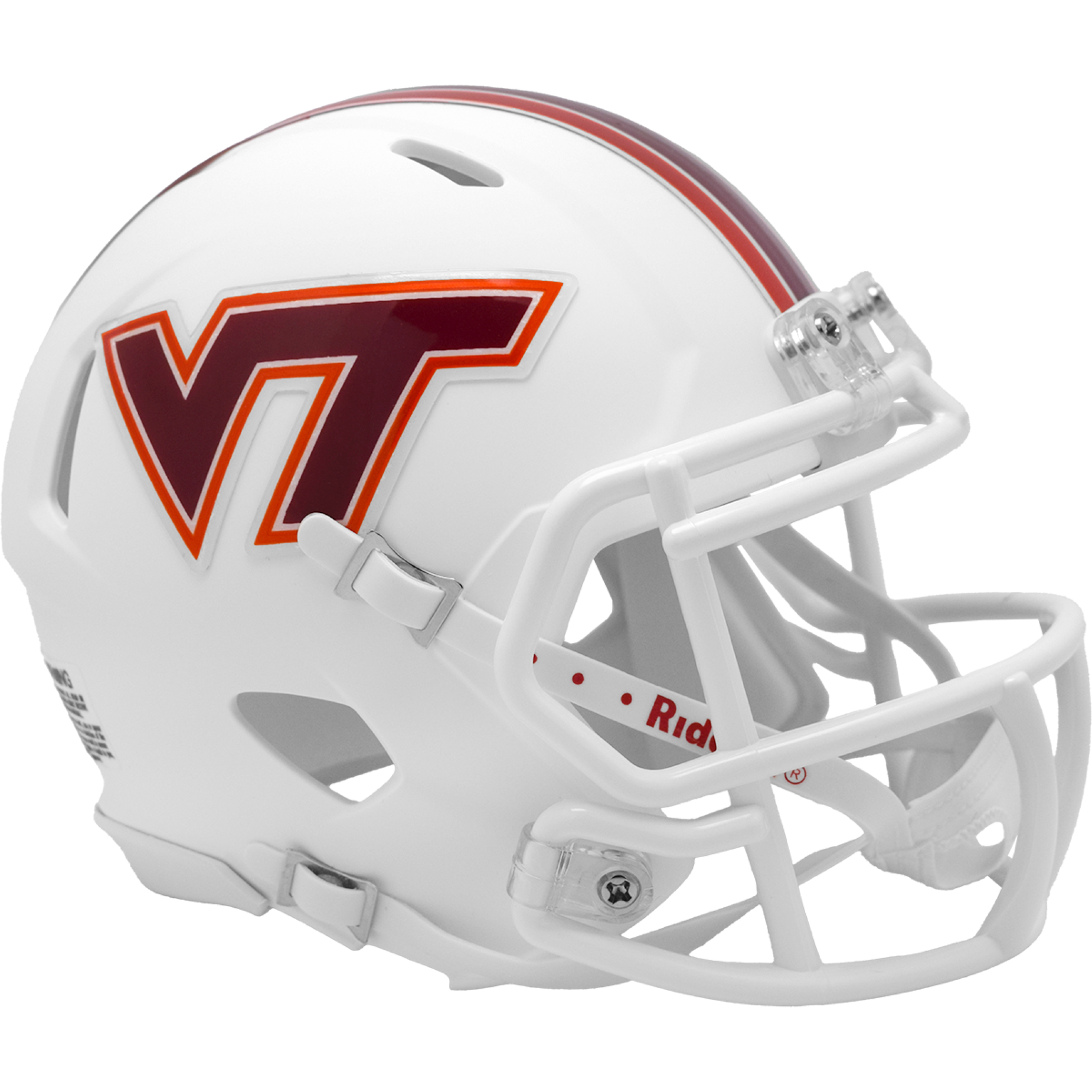 Virginia Tech Hokies white mini helmet
