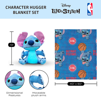 Detroit Pistons Lilo and Stitch Hugger Dimensions