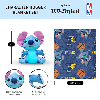 Indiana Pacers Lilo and Stitch Hugger Dimensions