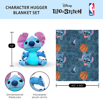 Minnesota Timberwolves Lilo and Stitch Hugger Dimensions