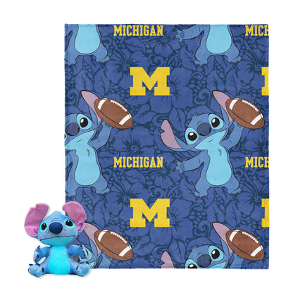 Michigan Wolverines Lilo and Stitch Hugger Toy