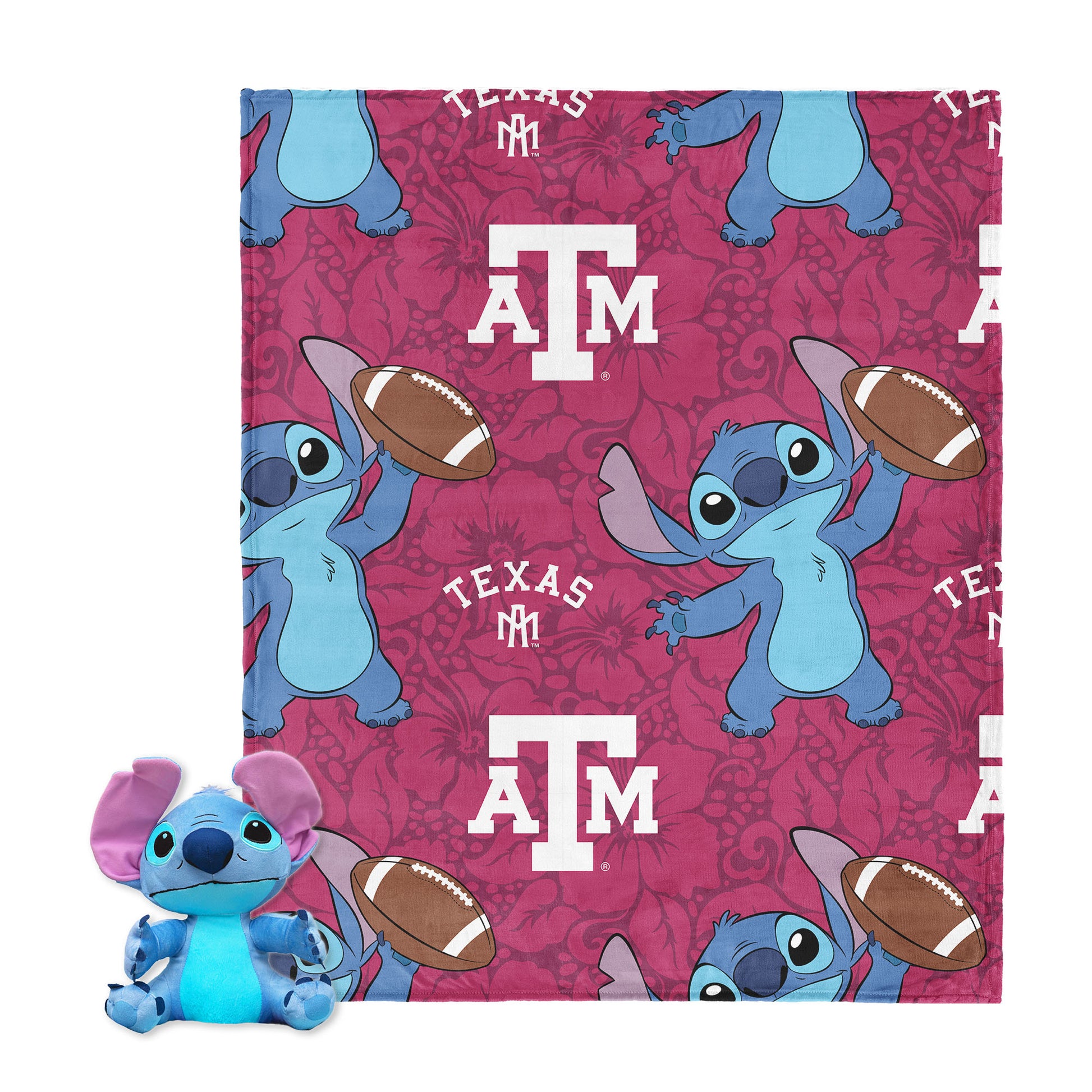 Texas A&M Aggies Lilo and Stitch Hugger Toy