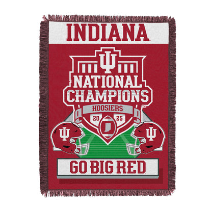 Indiana Hoosiers NCAA Football Champions tapestry