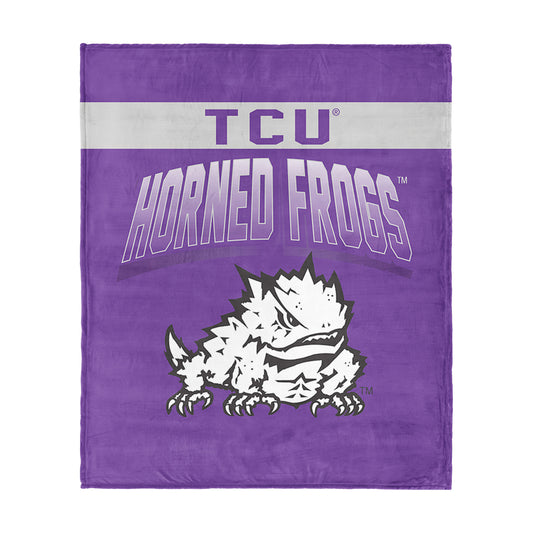TCU Horned Frogs bevel silk touch throw blanket