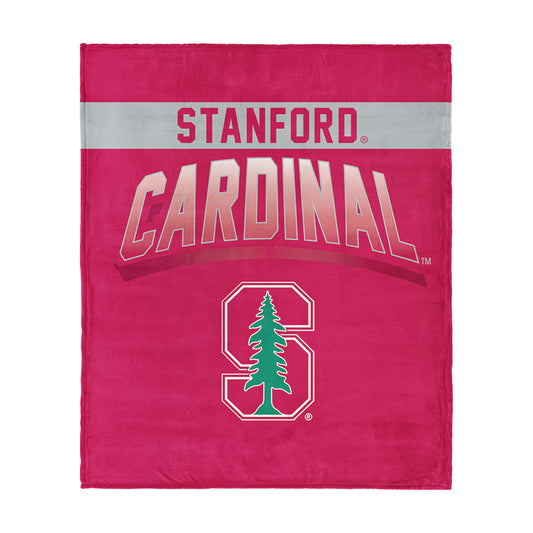 Stanford Cardinal bevel silk touch throw blanket