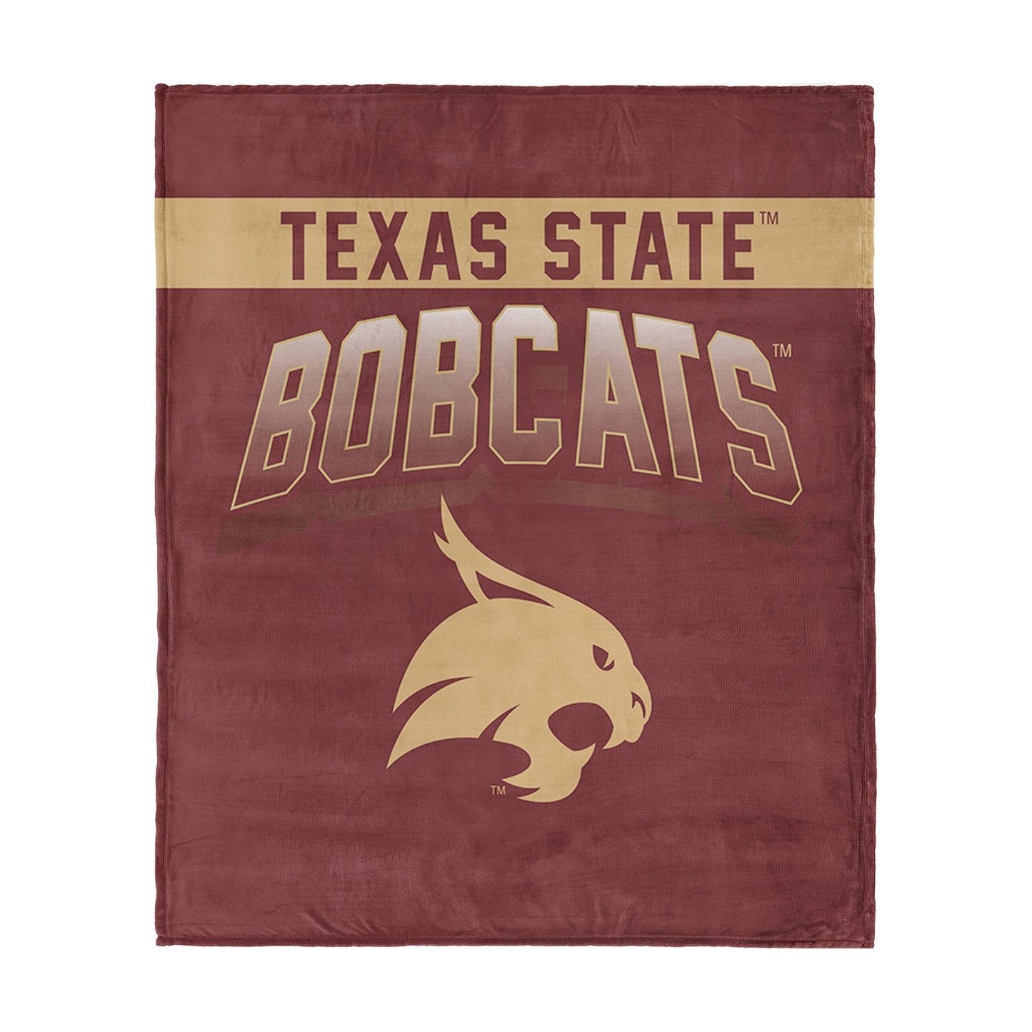 Texas State Bobcats bevel silk touch throw blanket