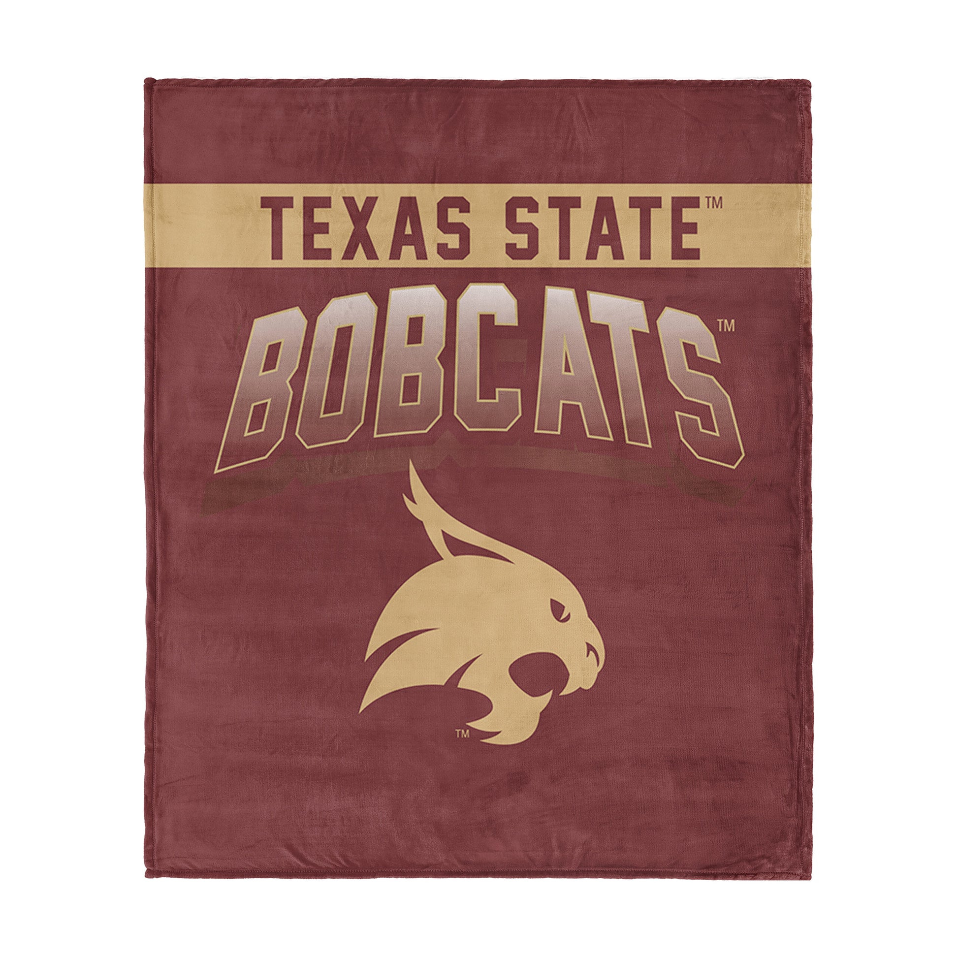 Texas State Bobcats bevel silk touch throw blanket