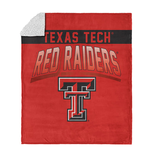 Texas Tech Red Raiders BEVEL 50 X 60 SHERPA Throw Blanket