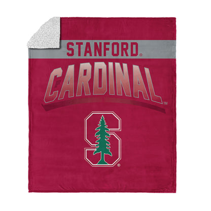 Stanford Cardinal BEVEL 50 X 60 SHERPA Throw Blanket