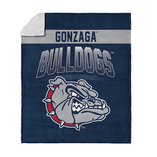Gonzaga Bulldogs BEVEL 50 X 60 SHERPA Throw Blanket