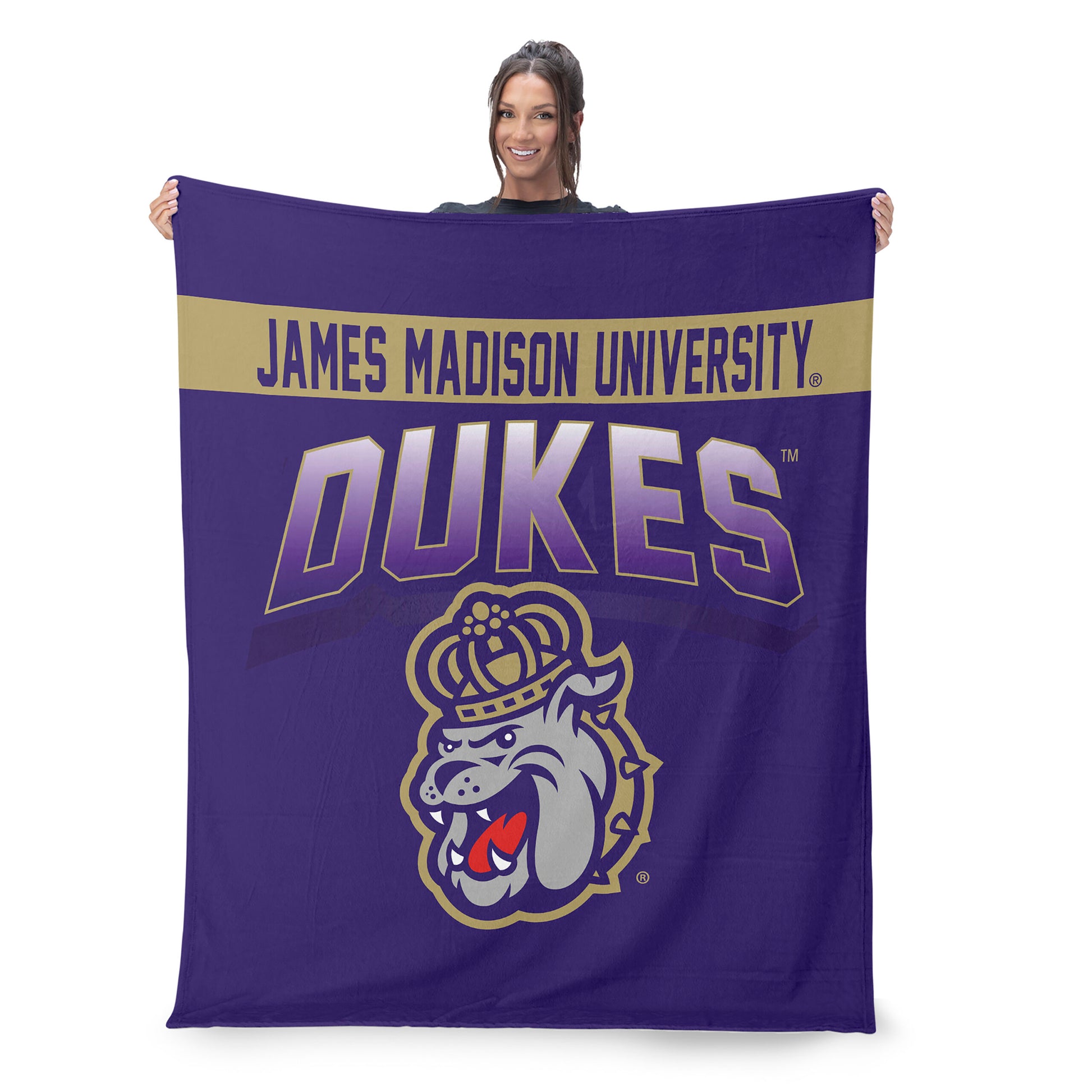James Madison Dukes BEVEL 50 X 60 SHERPA Throw Blanket Lifestyle