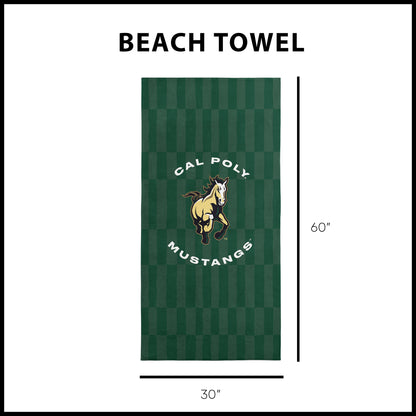 Cal Poly Mustangs Beach Towel Dimensions