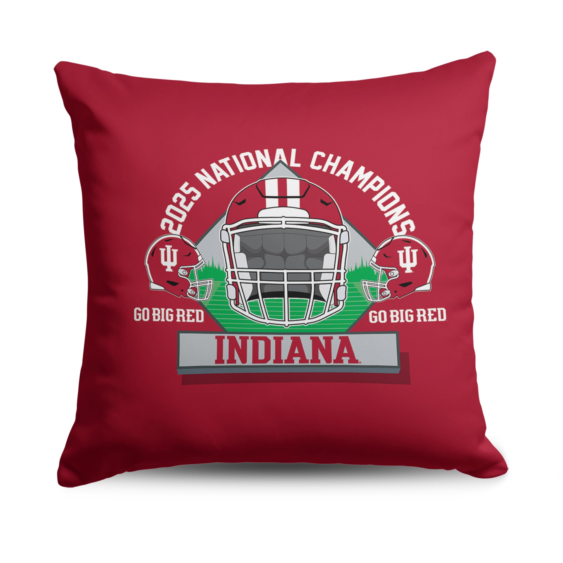 Indiana Hoosiers National Champions Logo throw pillow