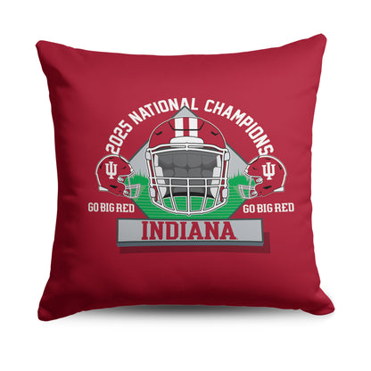 Indiana Hoosiers National Champions Logo throw pillow