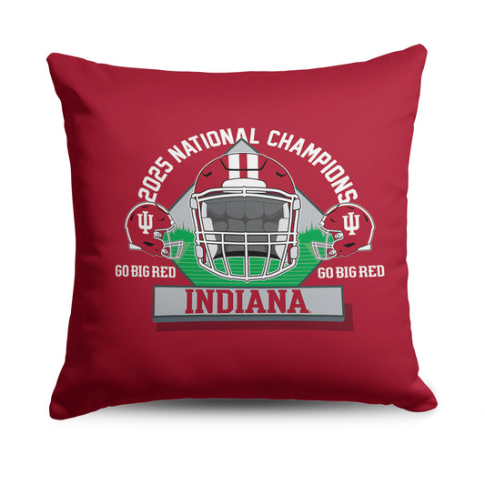 Indiana Hoosiers National Champions Logo throw pillow