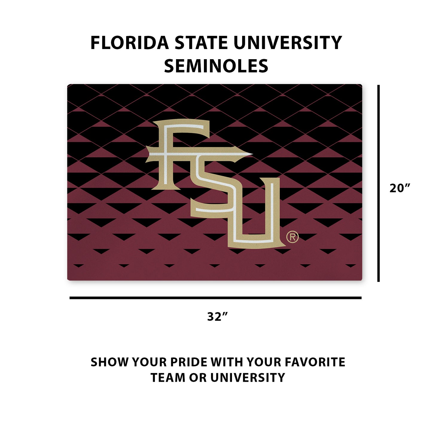 Florida State Seminoles Washable Rug Dimensions