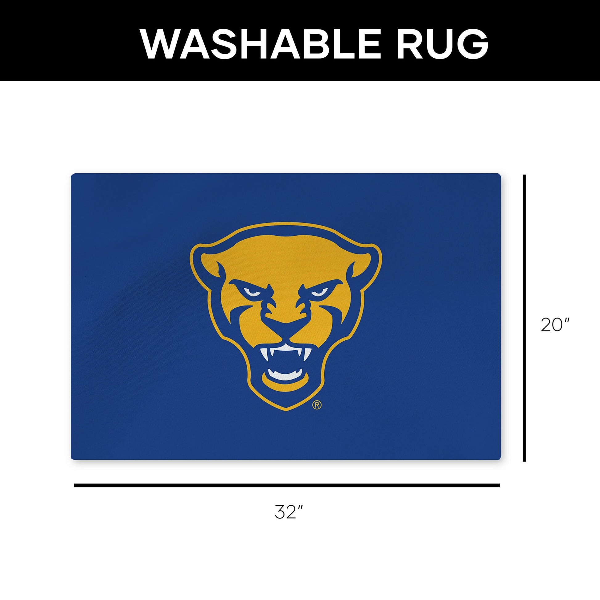 Pittsburgh Panthers Washable Rug Dimensions