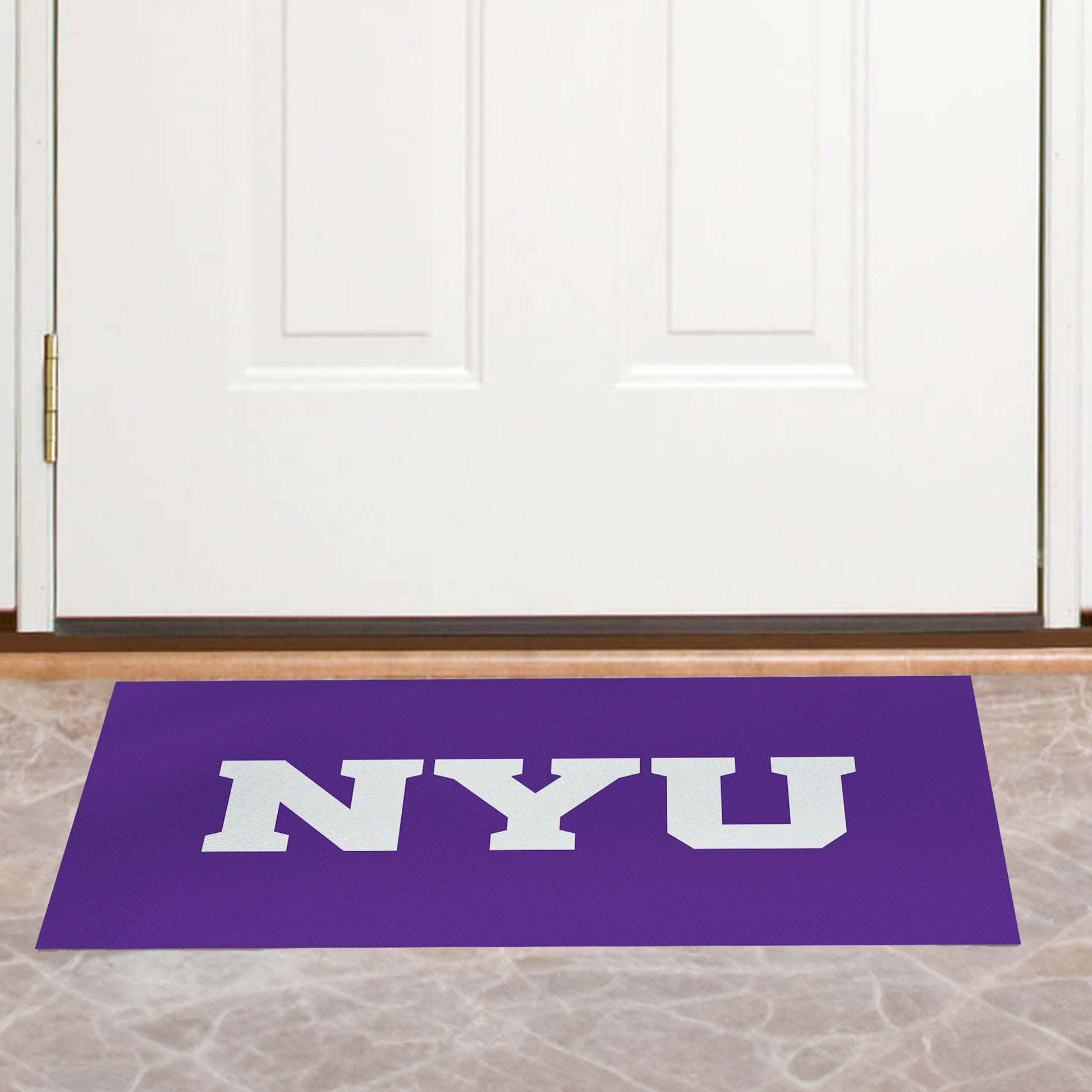 NYU Violets Washable Rug