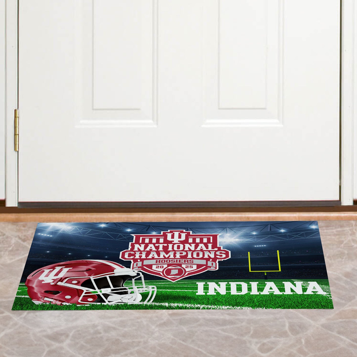 Indiana Hoosiers college football champions door mat