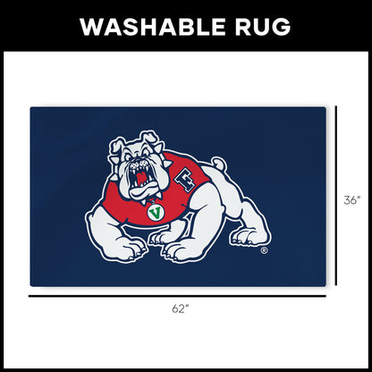 Fresno State Bulldogs Large Washable Rug Dimensions