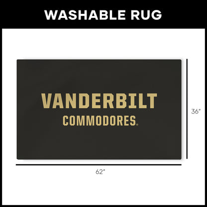 Vanderbilt Commodores Large Washable Rug Dimensions