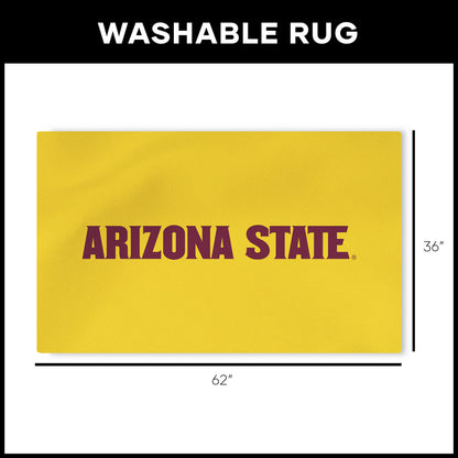 Arizona State Sun Devils Large Washable Rug Dimensions