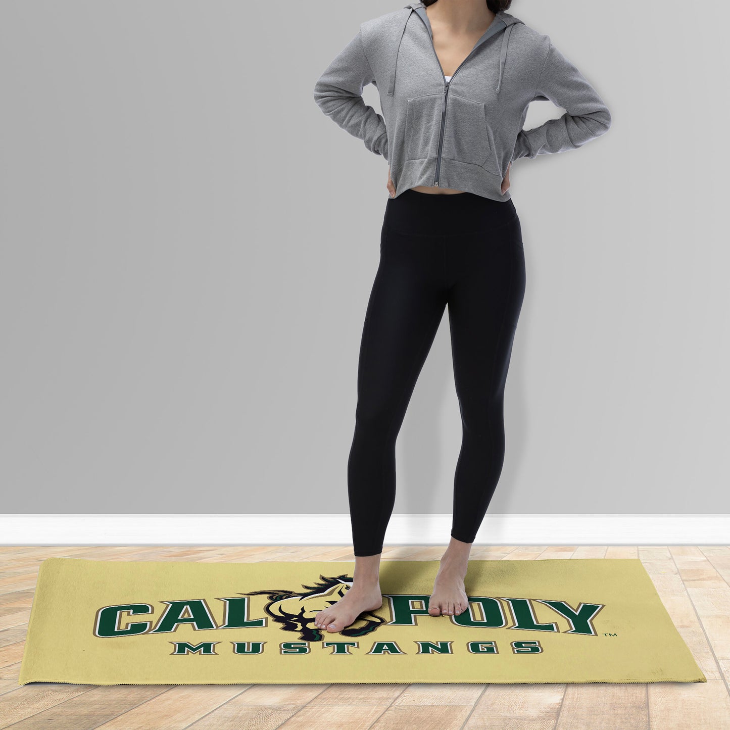 Cal Poly Mustangs large floor mat