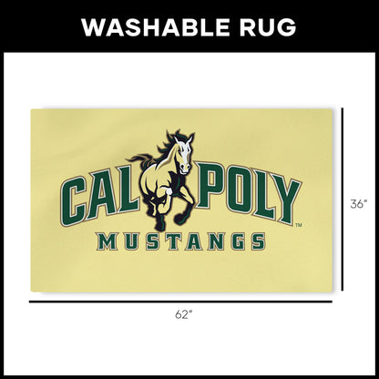 Cal Poly Mustangs Large Washable Rug Dimensions
