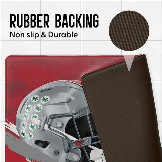 Ohio State Buckeyes embossed floor mat