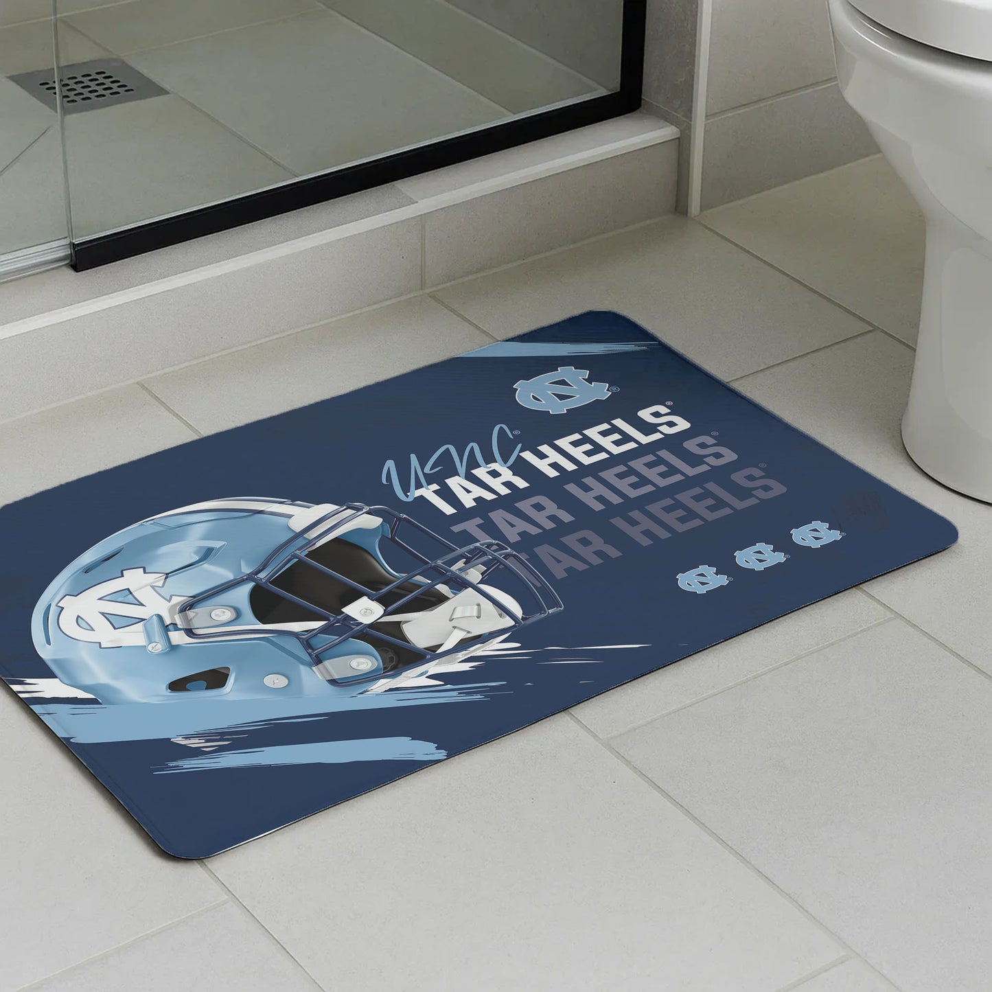 North Carolina Tar Heels bath mat