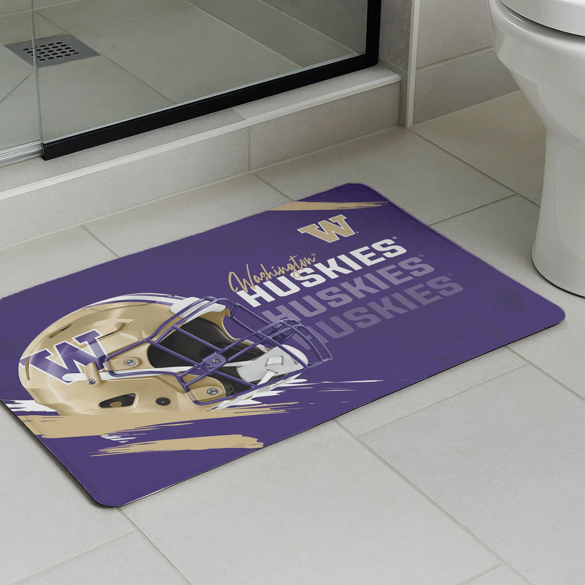 Washington Huskies bath mat