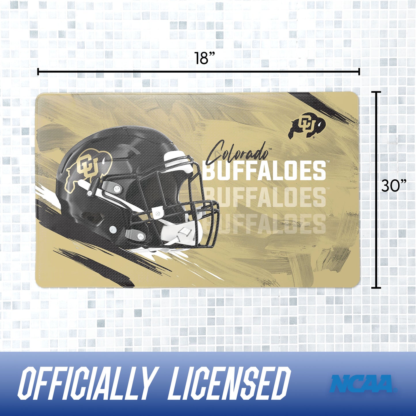 Colorado Buffaloes bath rug dimensions
