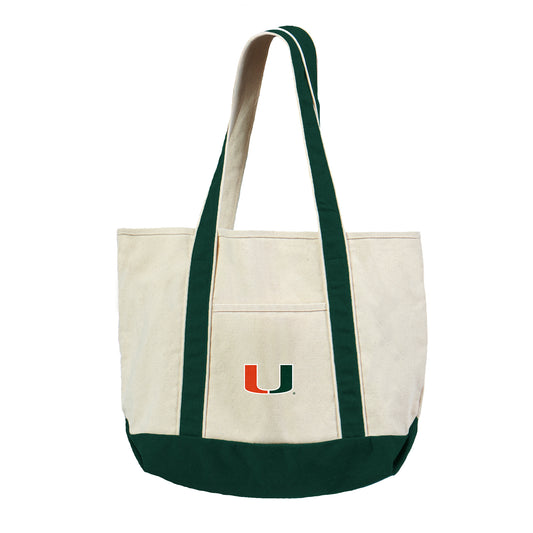 Miami Hurricanes Canvas Tote